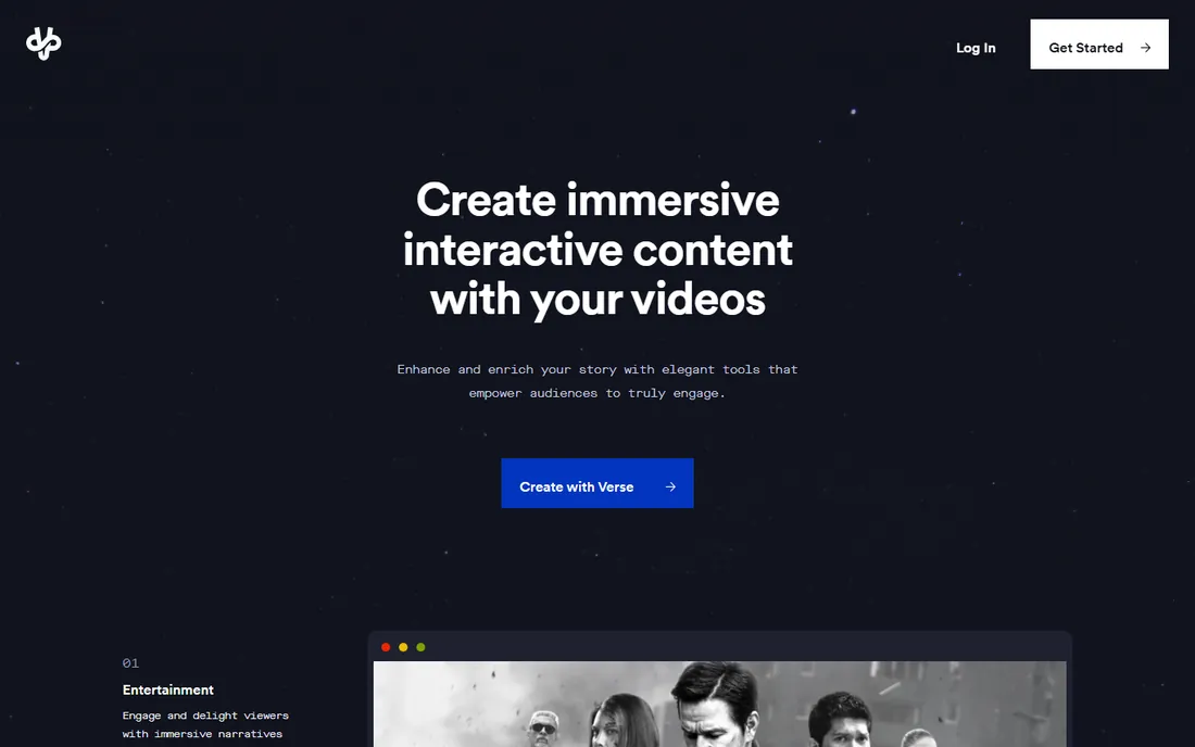 Verse homepage