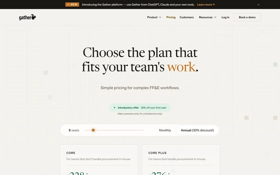 Gather homepage