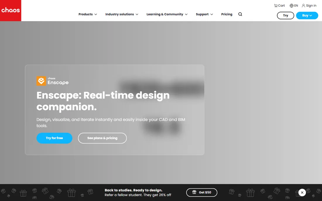 Enscape homepage