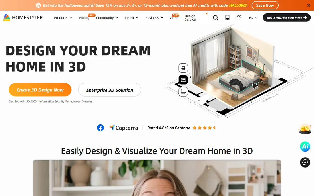 Homestyler homepage