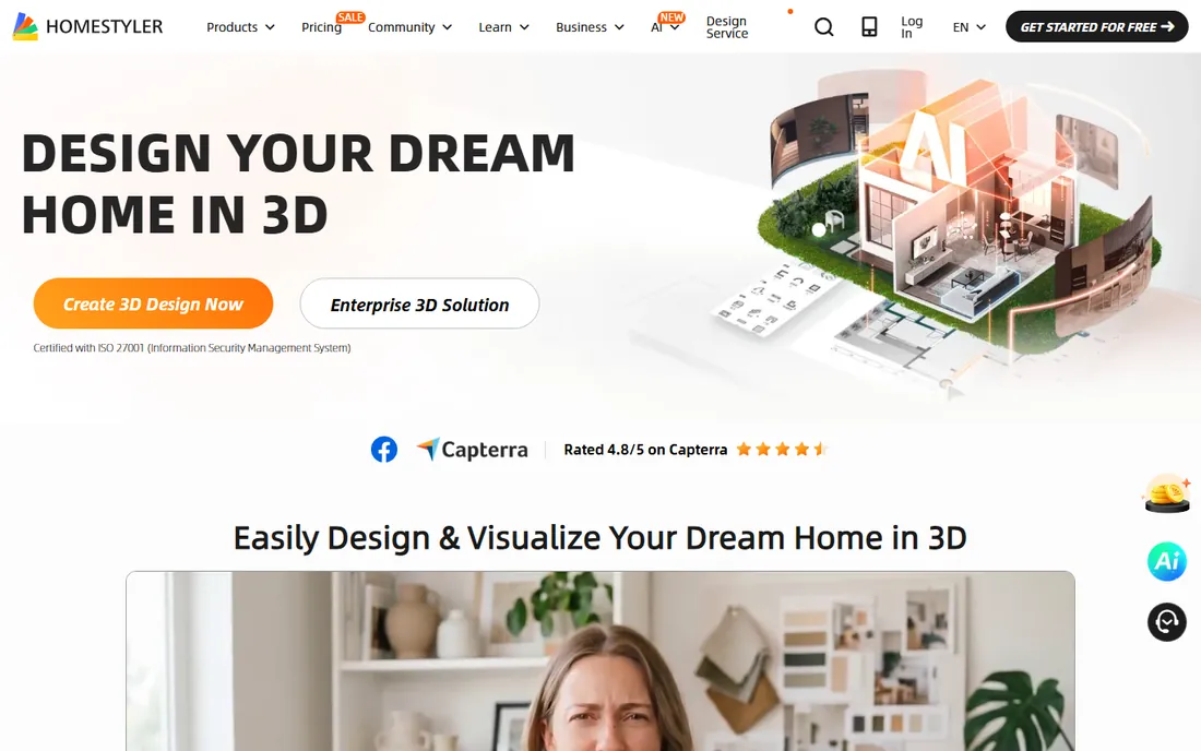 Homestyler homepage