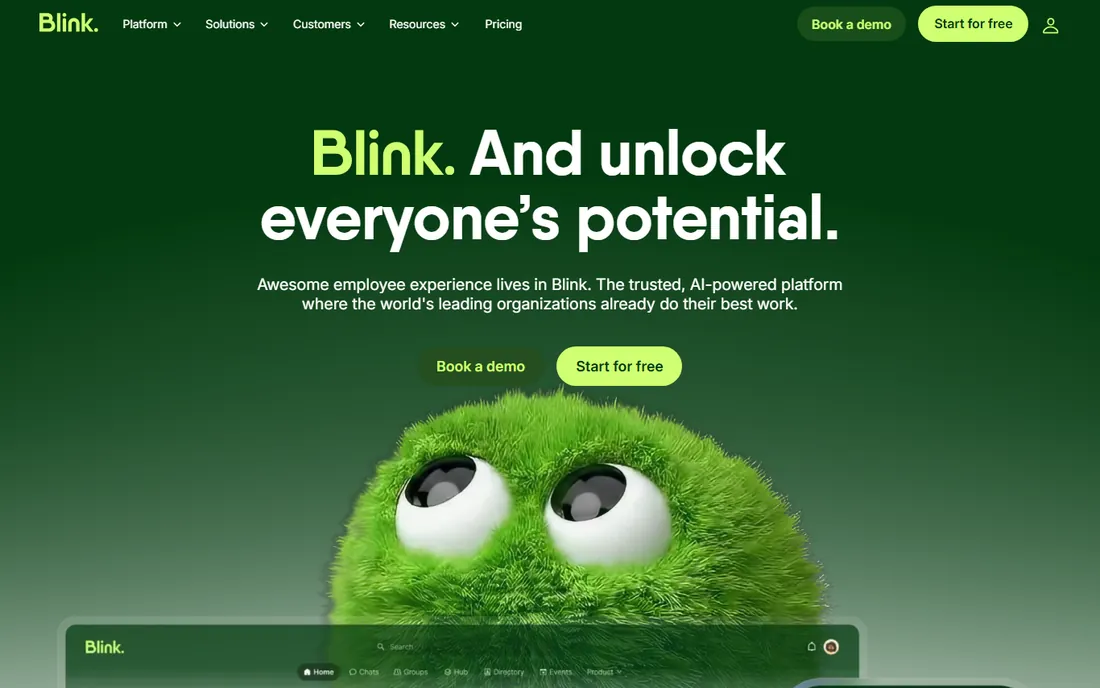 Blink homepage