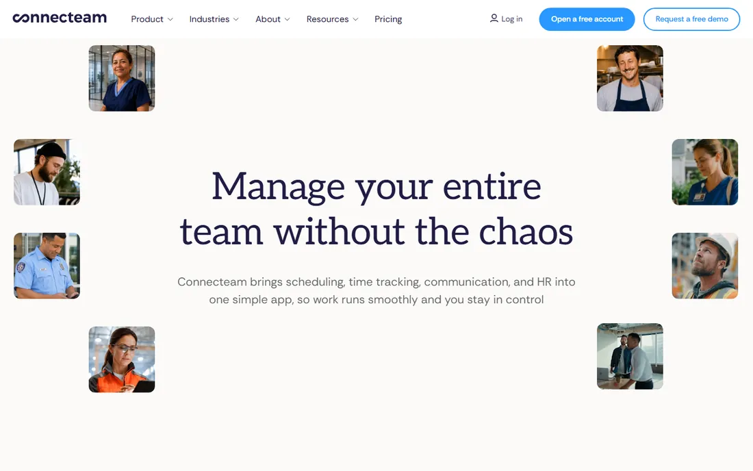 Connecteam homepage
