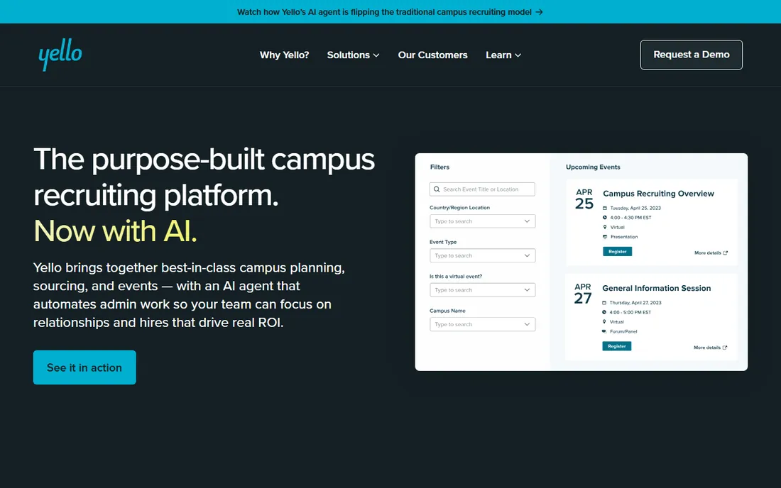Yello homepage