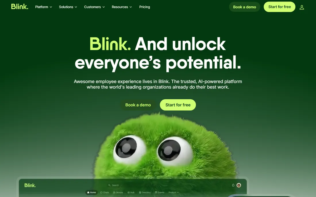 Blink homepage
