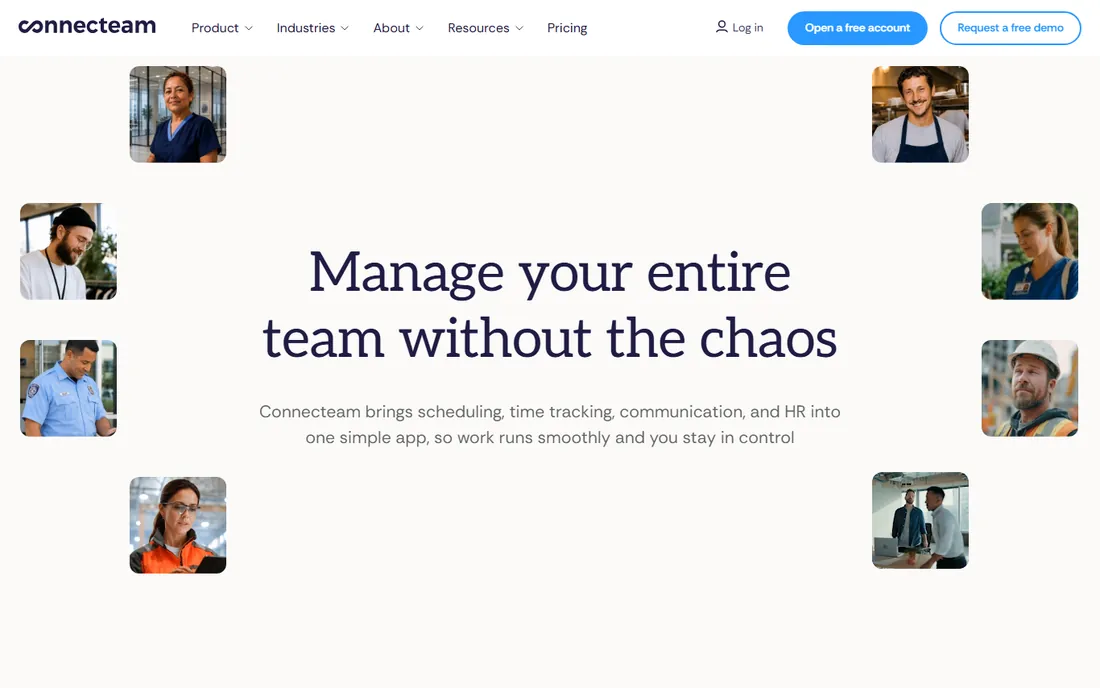 Connecteam homepage