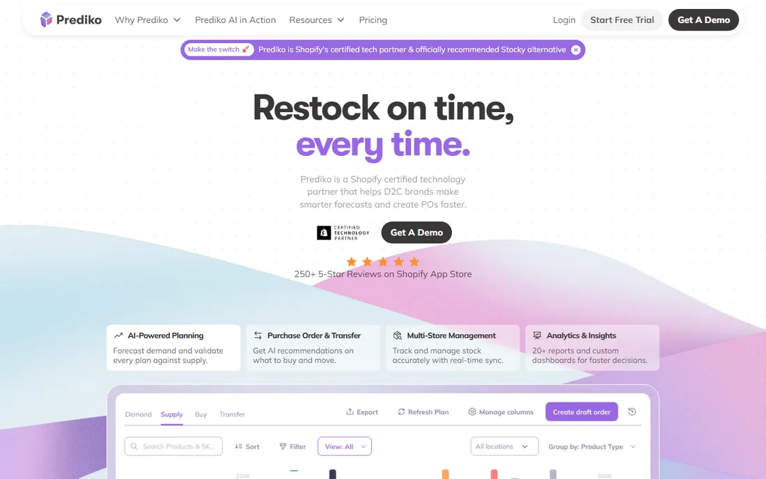 Prediko homepage