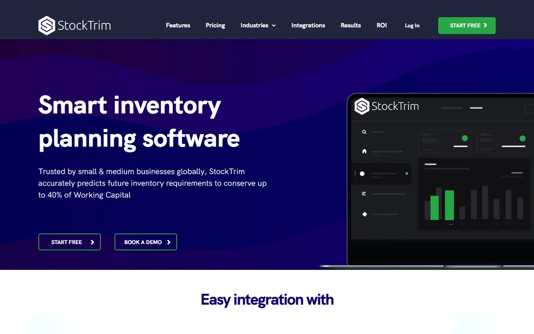 StockTrim homepage