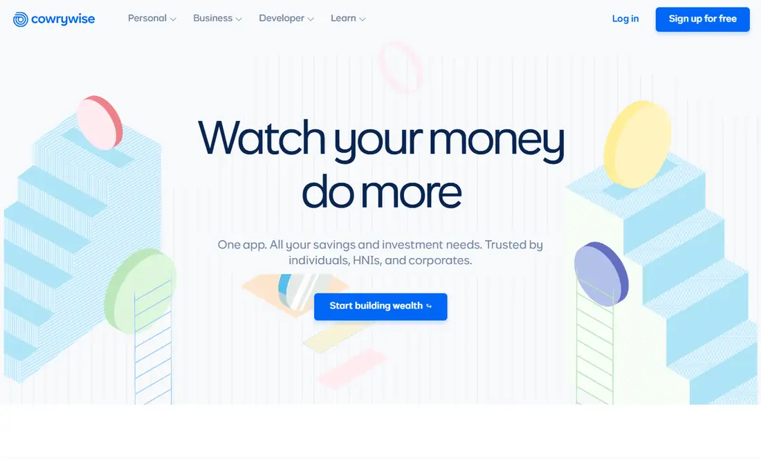 Cowrywise homepage