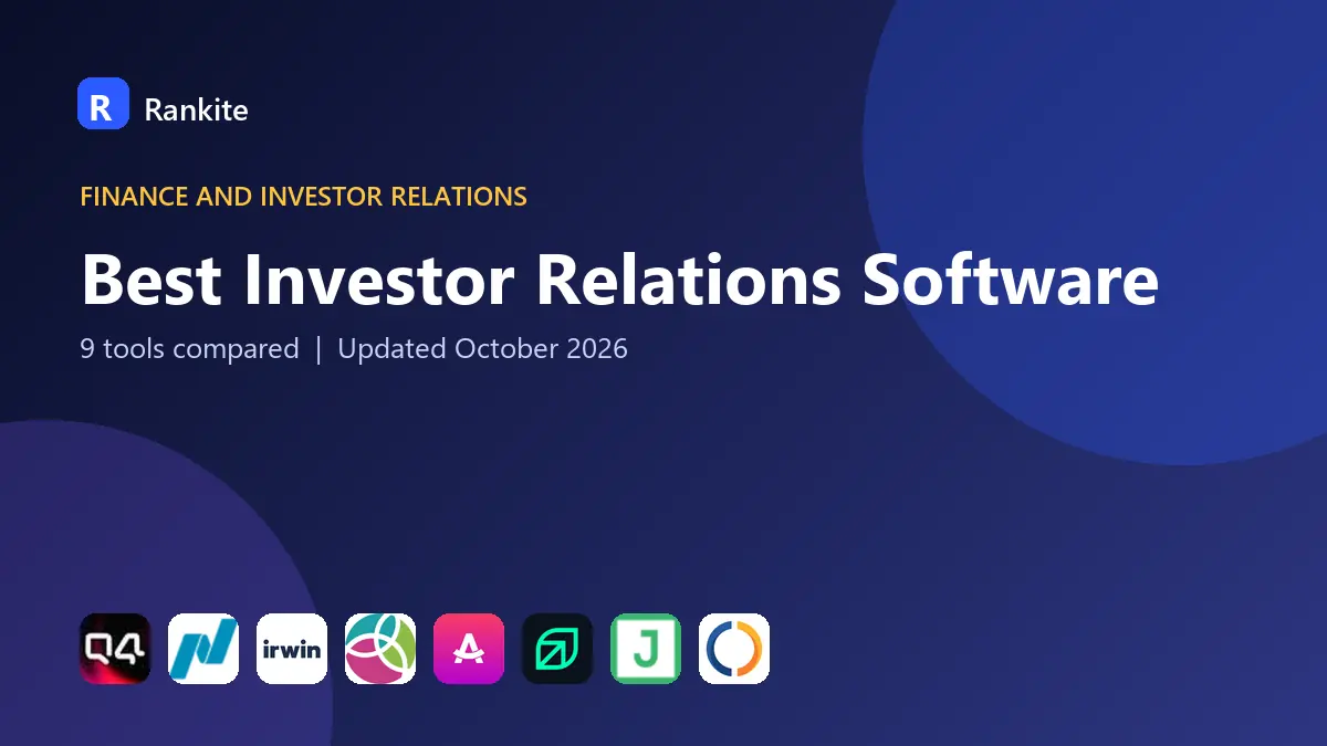 Best Investor Relations Software in 2026: 9 Tools Compared
