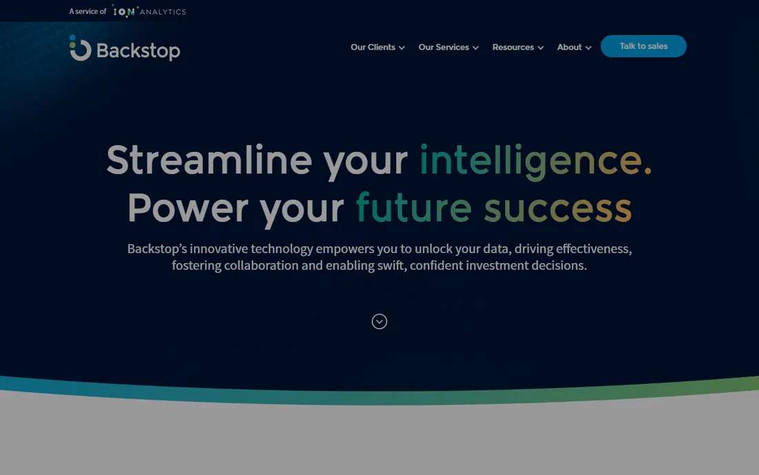 Backstop Solutions homepage
