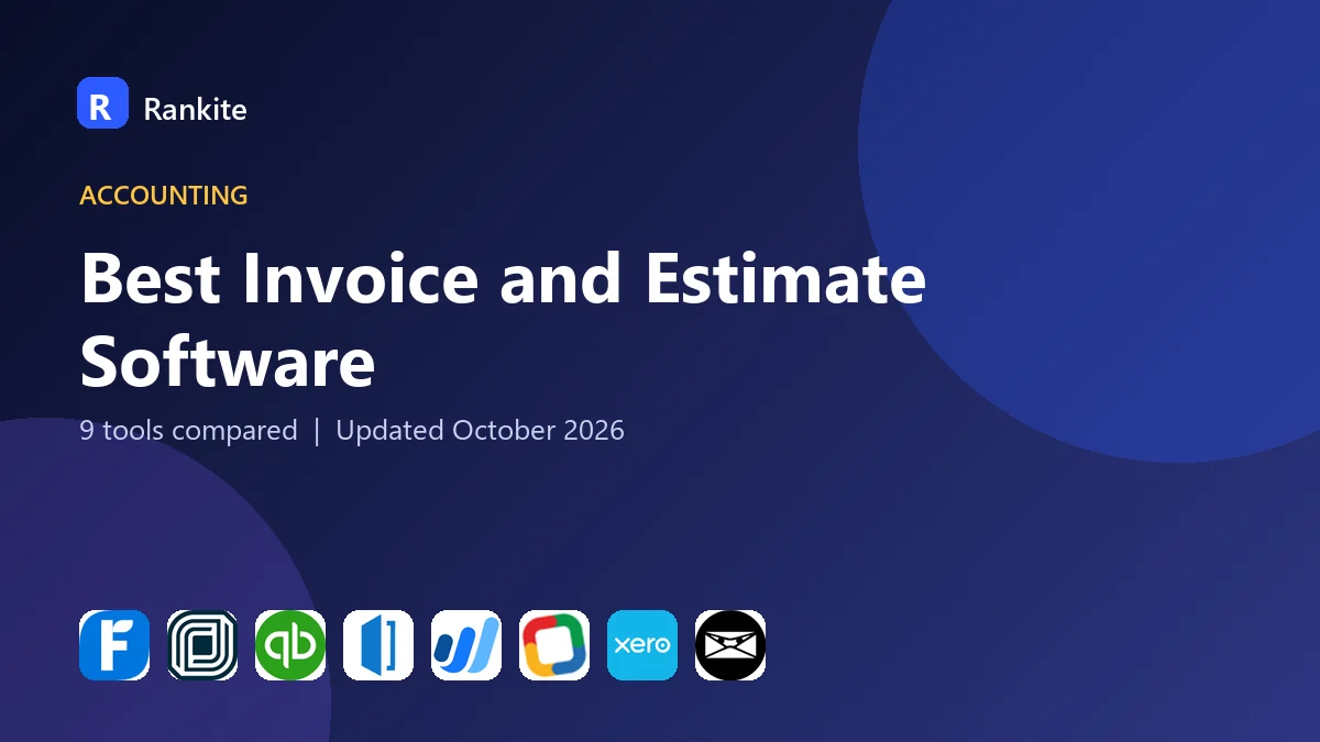 Best Invoice and Estimate Software in 2026: 9 Tools Compared