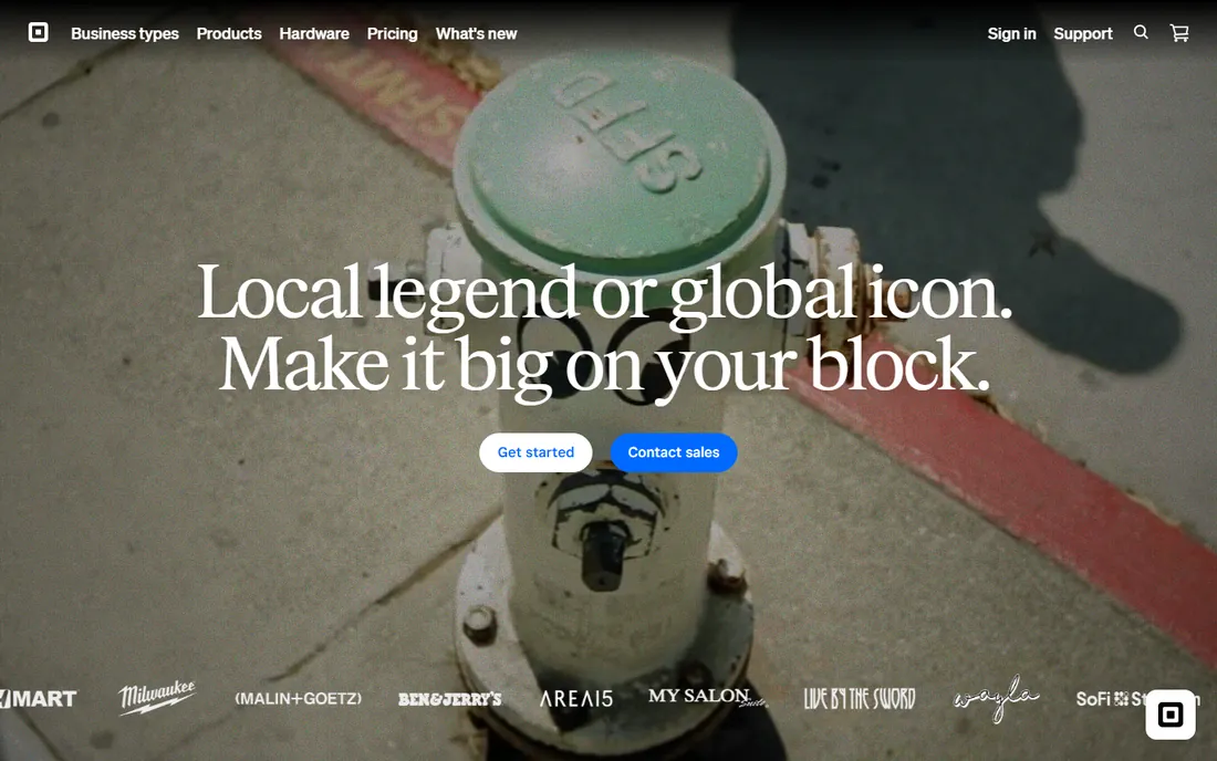Square Invoices homepage