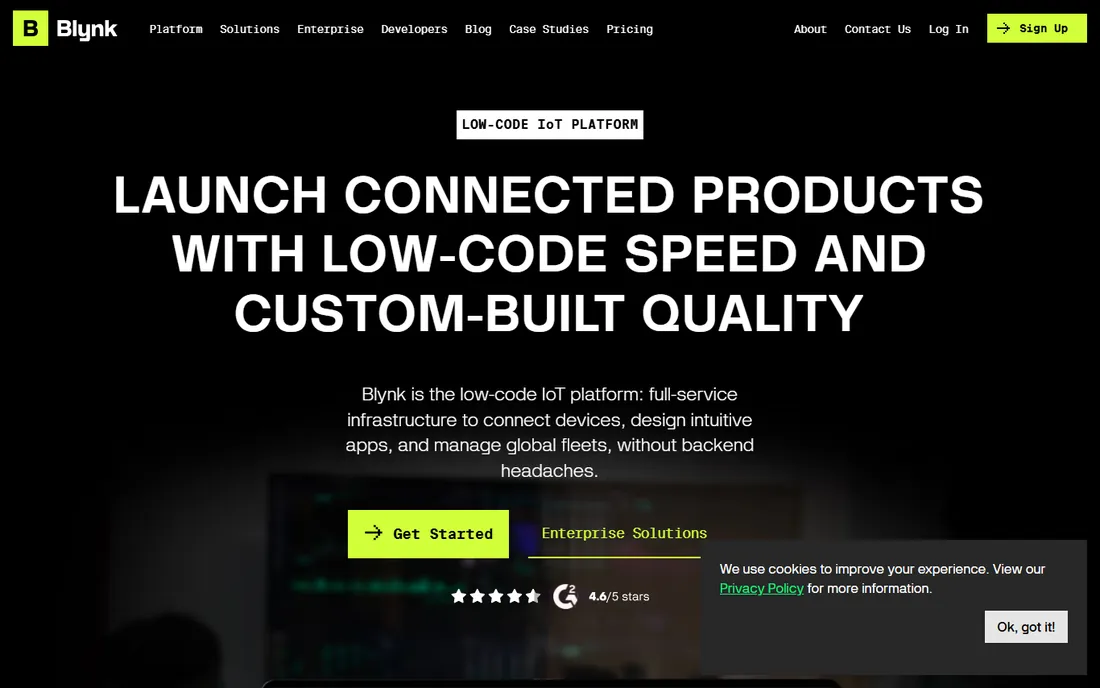 Blynk homepage
