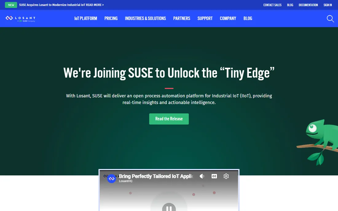 Losant homepage