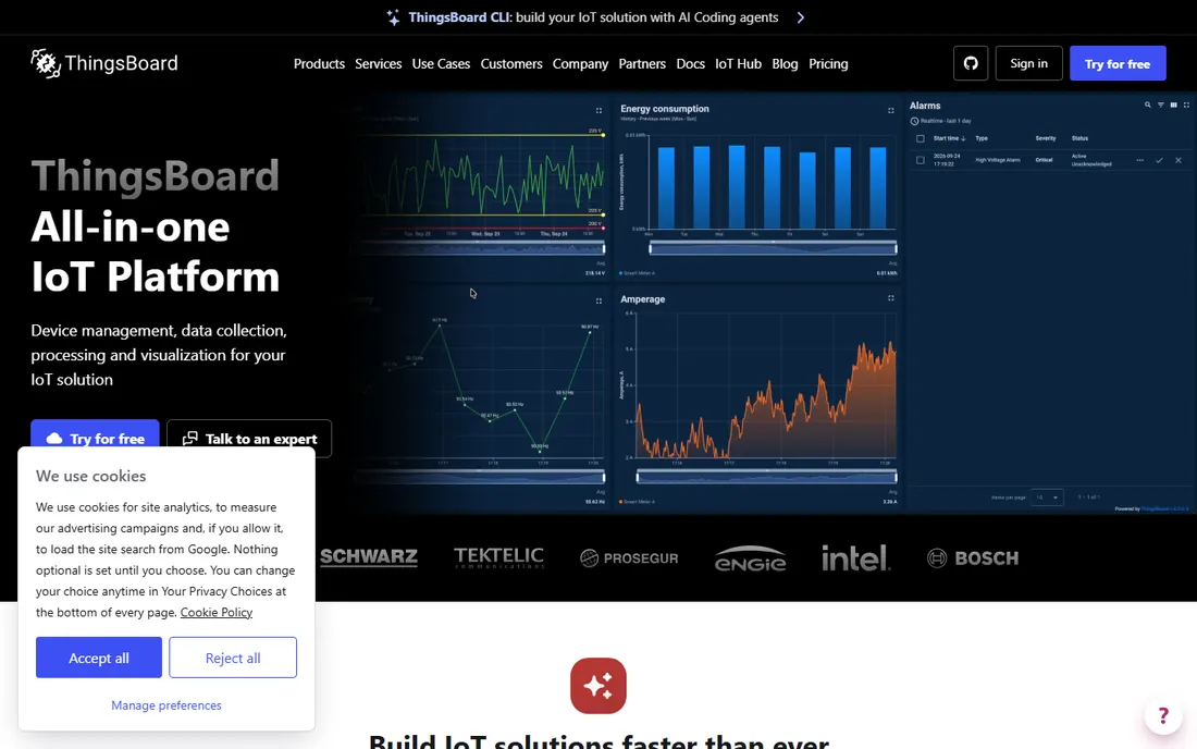 ThingsBoard homepage
