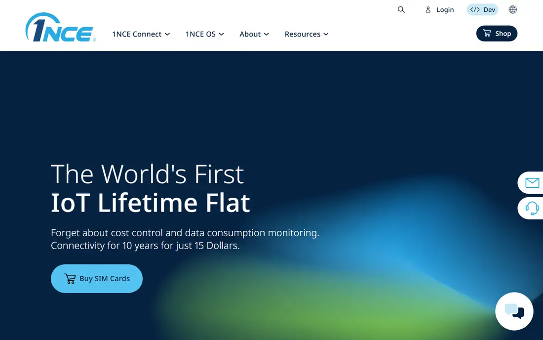 1NCE homepage