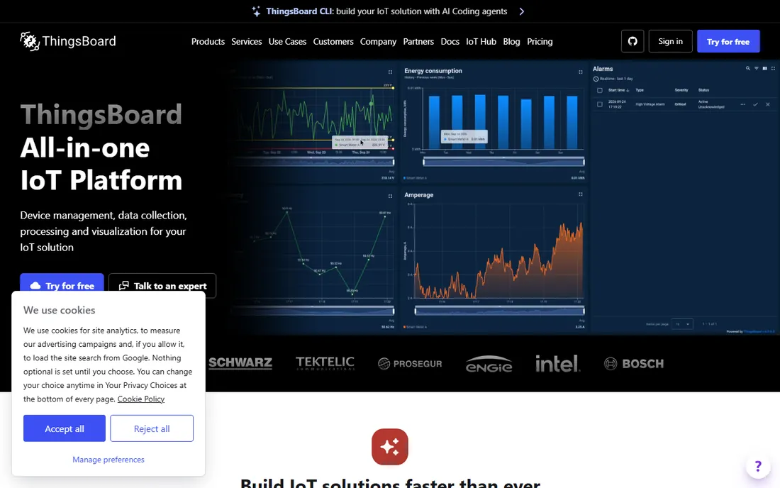 ThingsBoard homepage