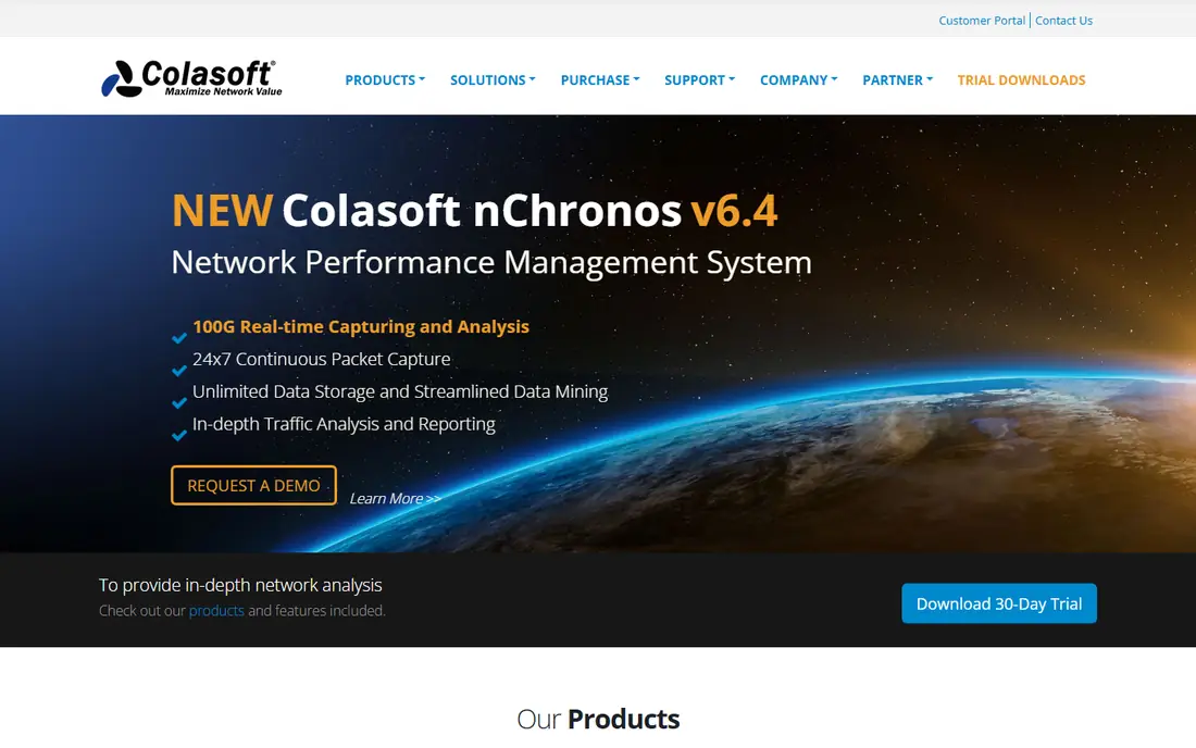 Colasoft Capsa homepage