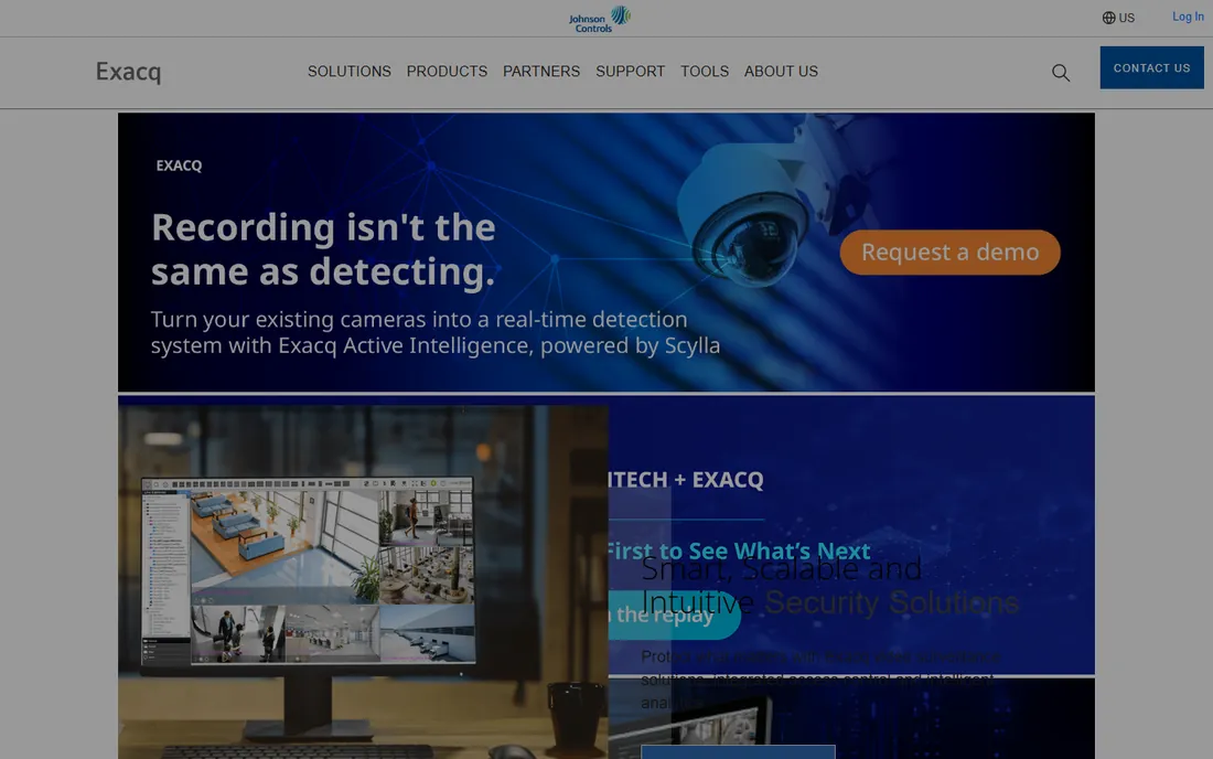 ExacqVision homepage