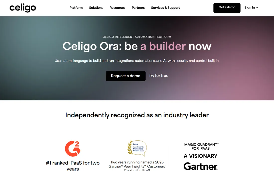 Celigo homepage