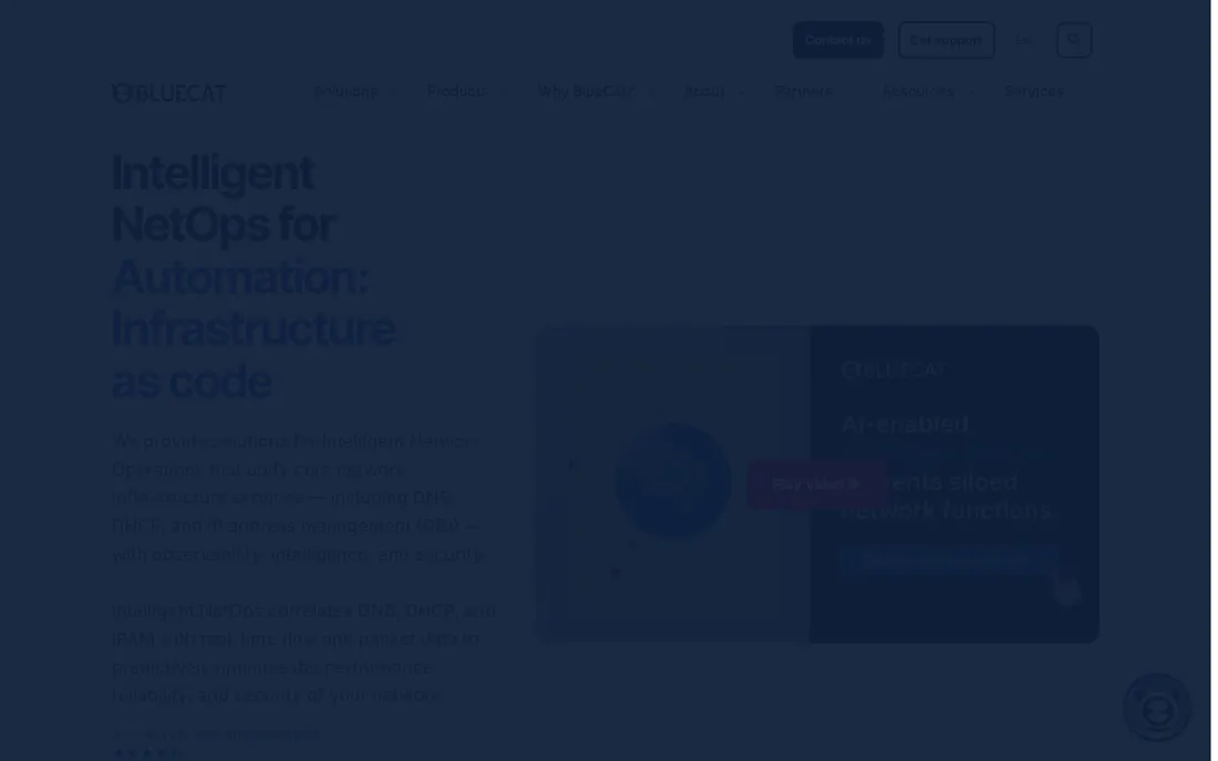 BlueCat homepage