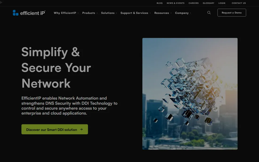 EfficientIP homepage