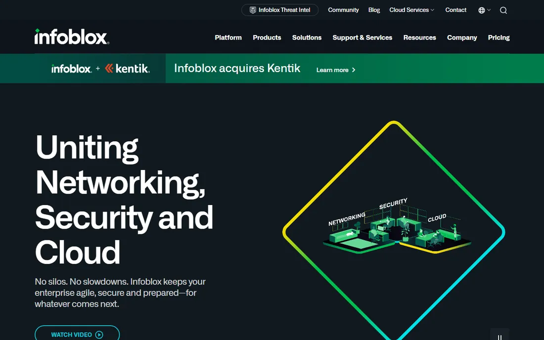 Infoblox homepage