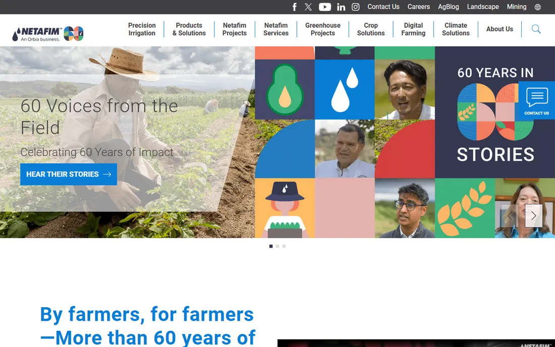 Netafim homepage