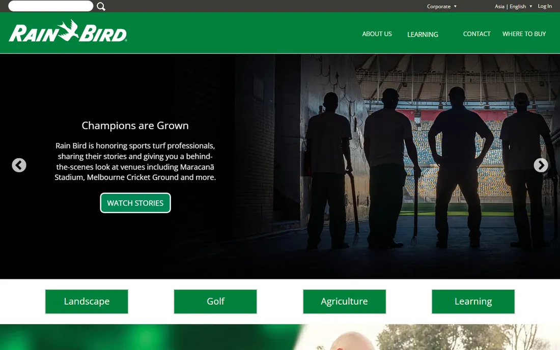 Rain Bird homepage