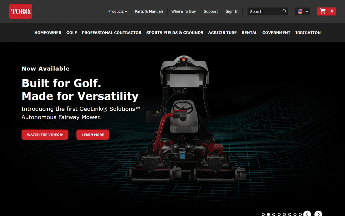 Toro homepage