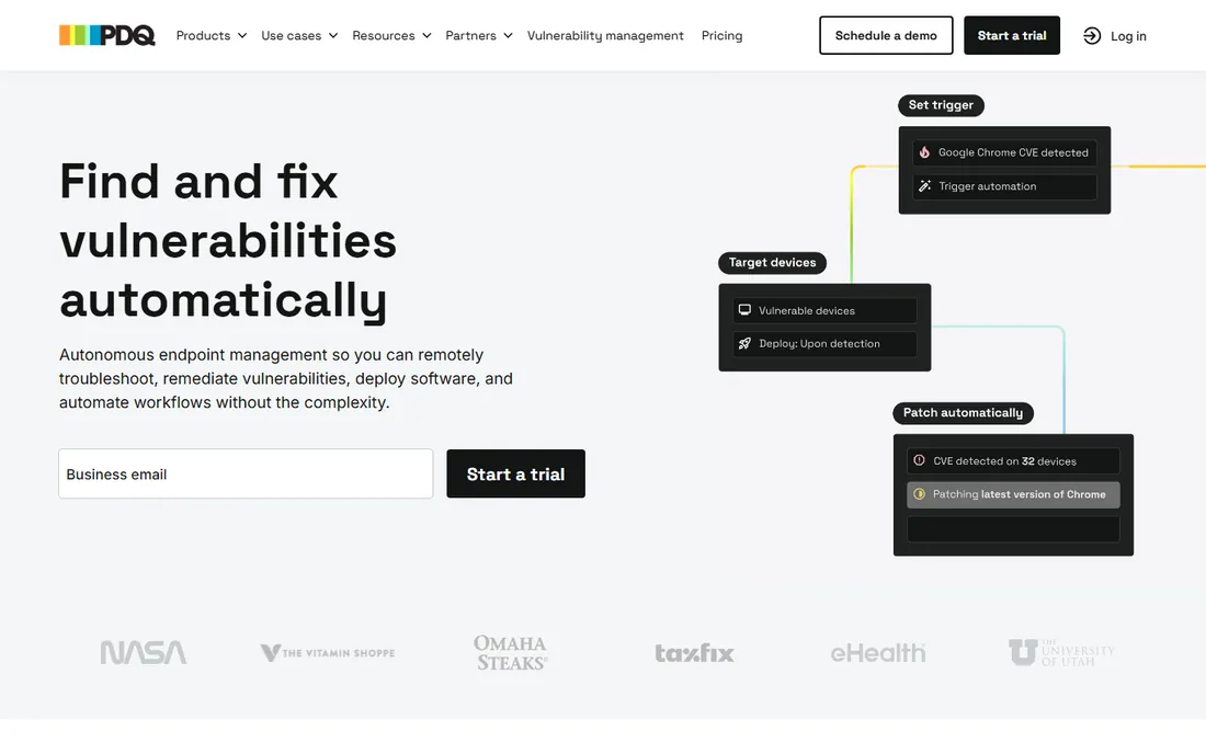 PDQ Connect homepage