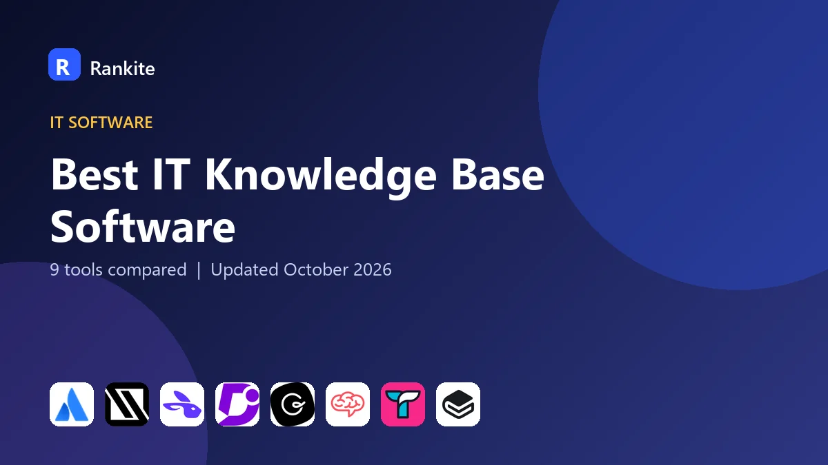 Best IT Knowledge Base Software in 2026: 9 Tools Compared