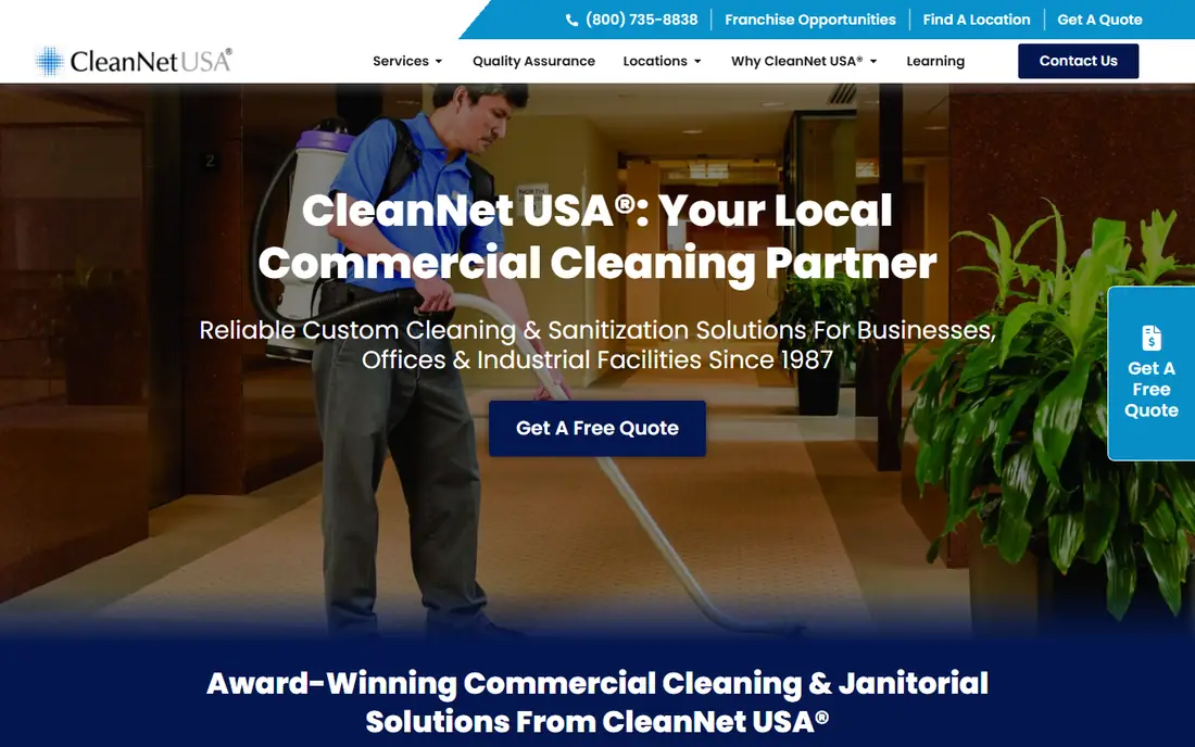 CleanNet USA homepage