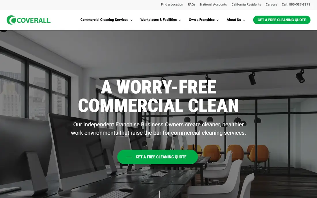 Coverall homepage