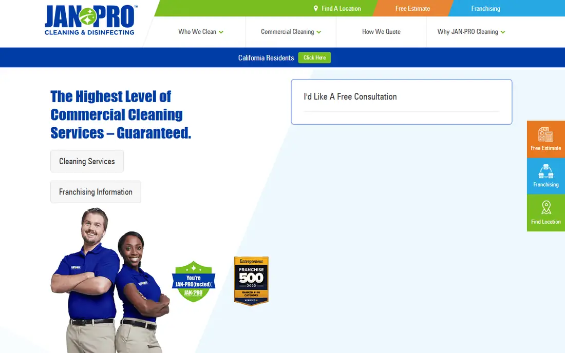JAN-PRO homepage