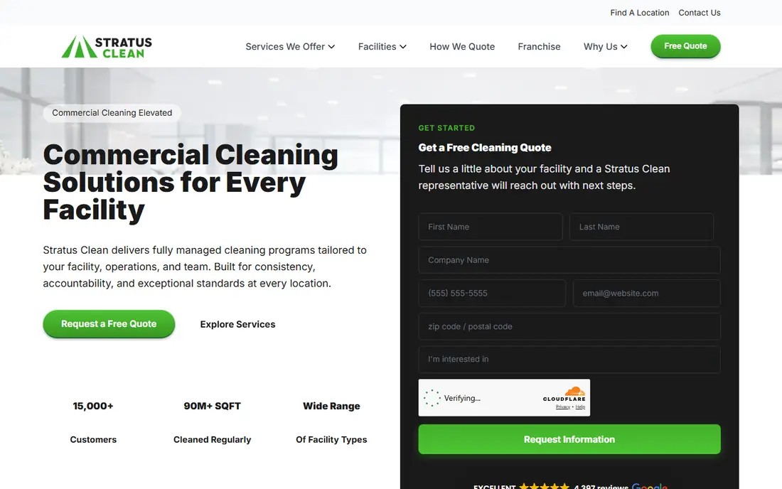 Stratus Building Solutions homepage