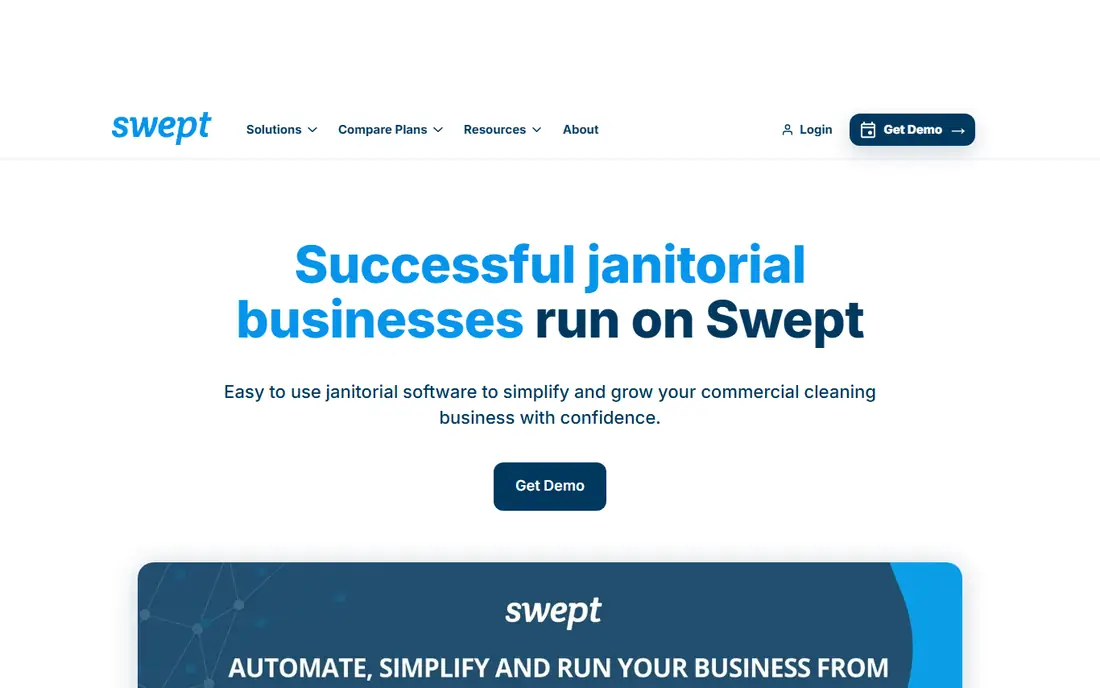 Swept homepage
