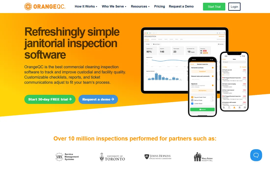OrangeQC homepage