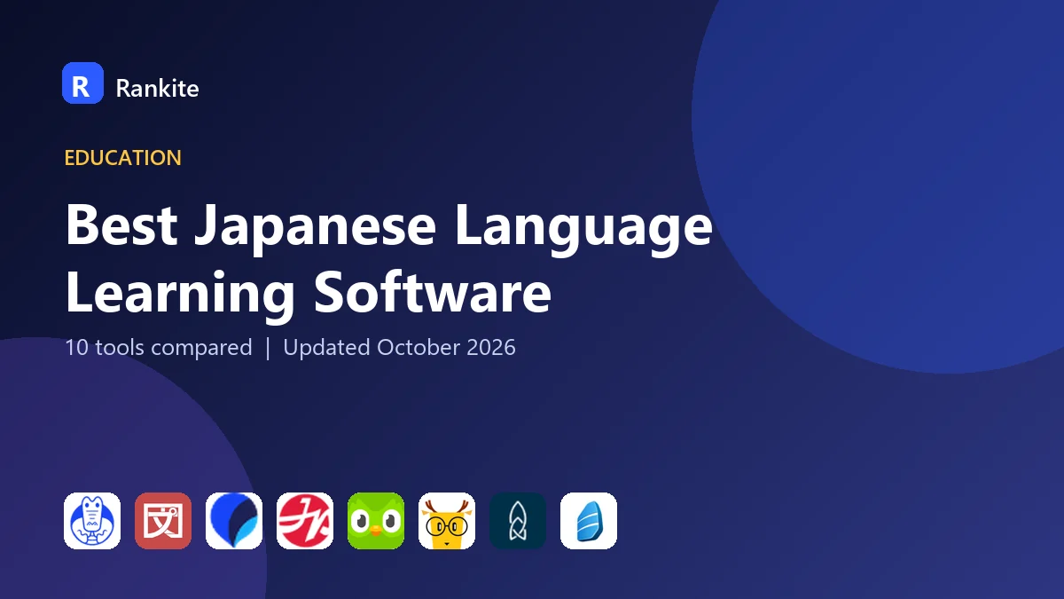 Best Japanese Language Learning Software in 2026: 10 Tools Compared