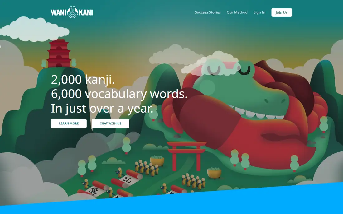 WaniKani homepage