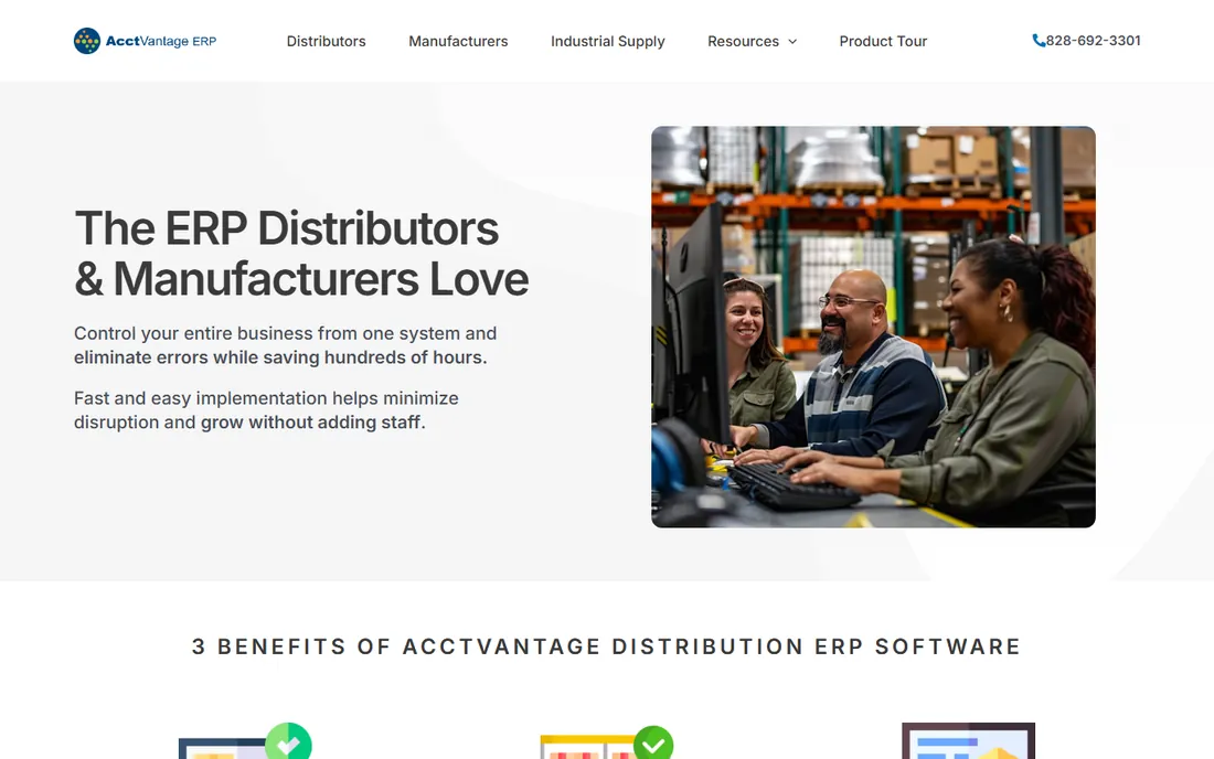 AcctVantage homepage