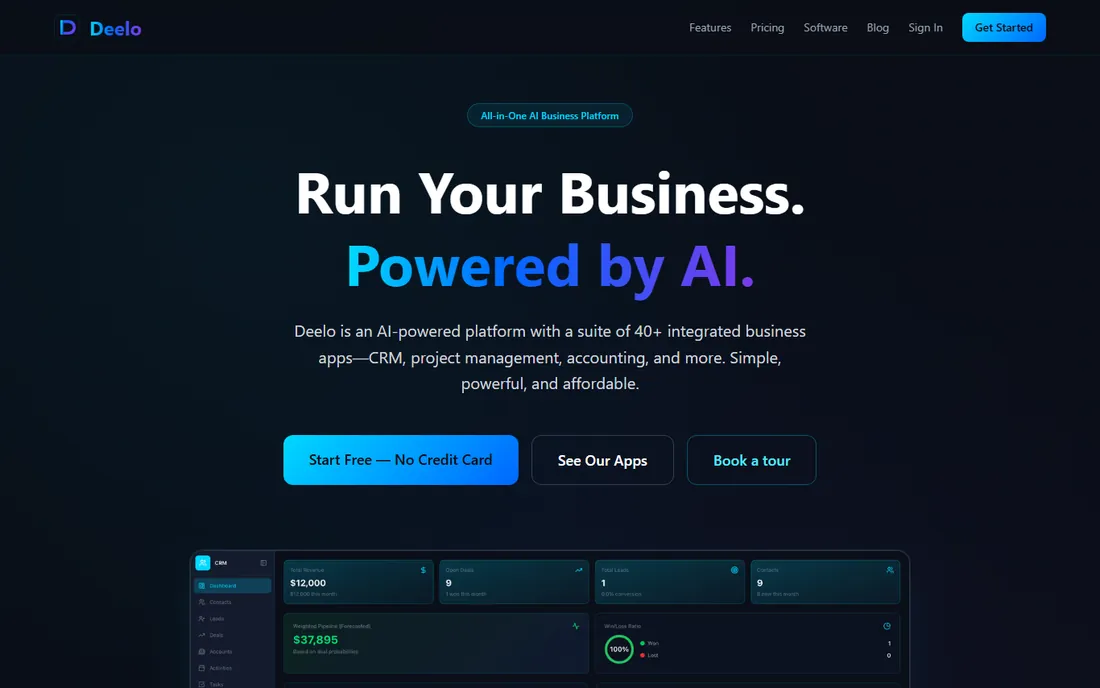 Deelo homepage