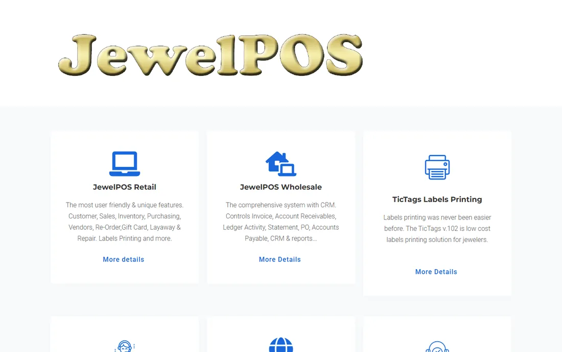 JewelPOS homepage