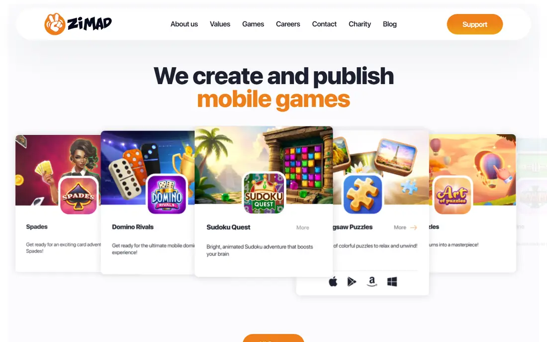 Magic Jigsaw Puzzles homepage
