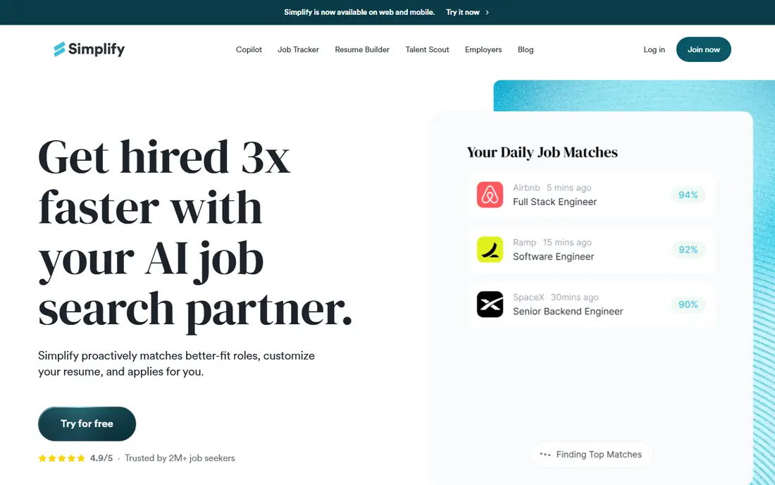 Simplify homepage
