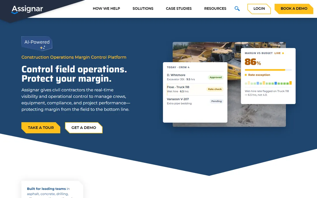 Assignar homepage