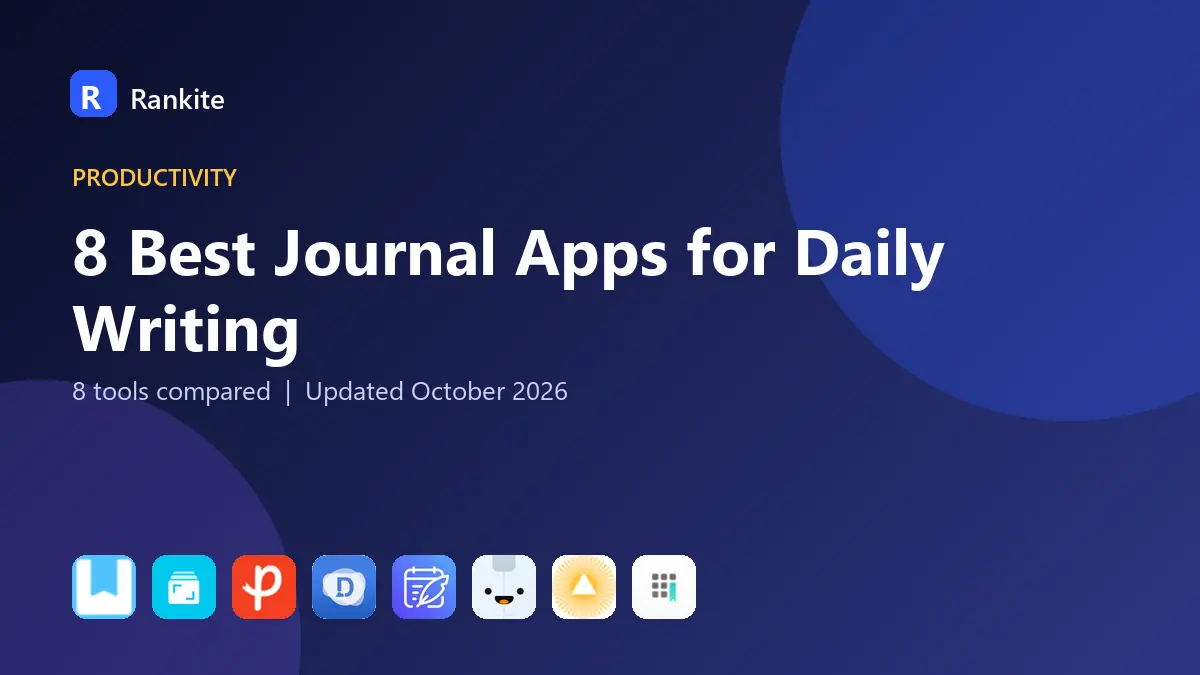 8 Best Journal Apps for Daily Writing in 2026
