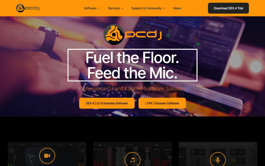 PCDJ Karaoki homepage