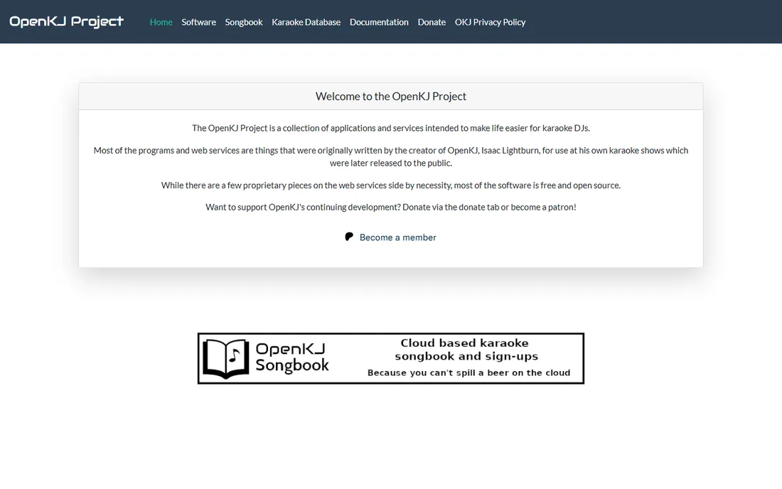OpenKJ homepage